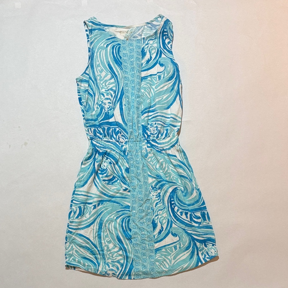 Lilly Pulitzer Aqua Swirl Mini Dress